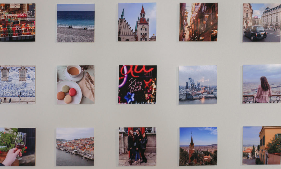 photo wall close-up for thumbnail