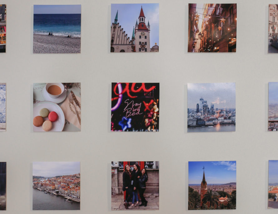 photo wall close-up for thumbnail